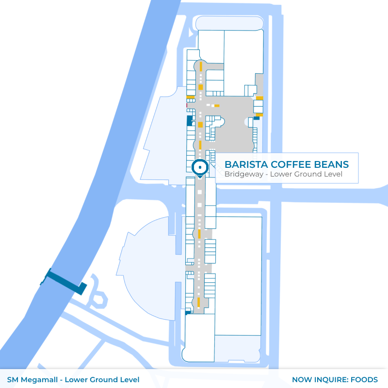 Map - Barista Coffee Beans - SM Megamall - Bridgeway - Lower Ground Level